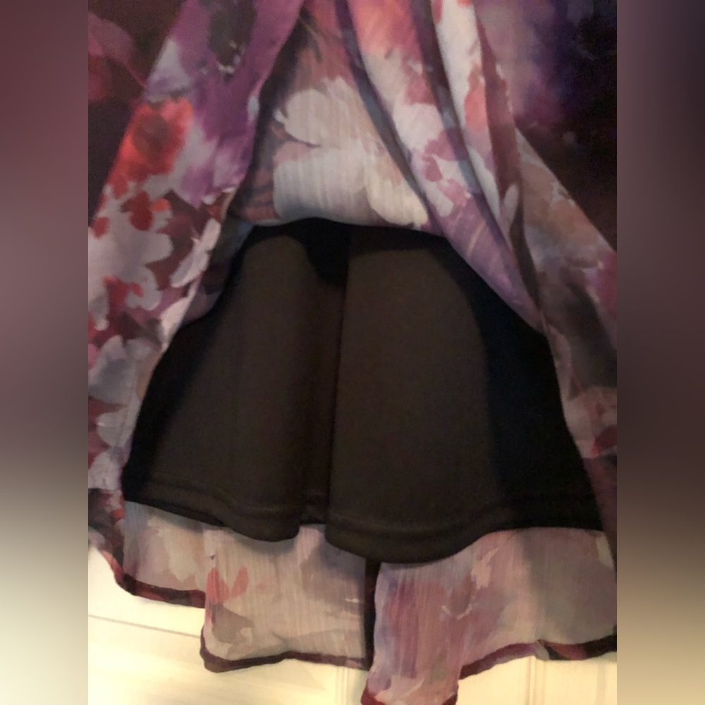 Christopher & Banks Floral Pattern Ruffled Blouse - Picture 6 of 8